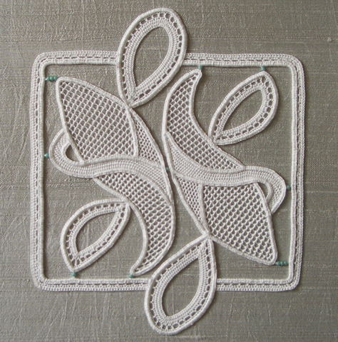 Duo needlelace piece