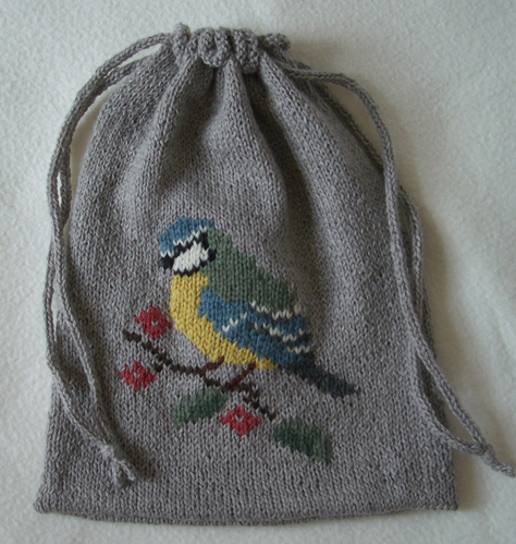 Swiss darning bluetit