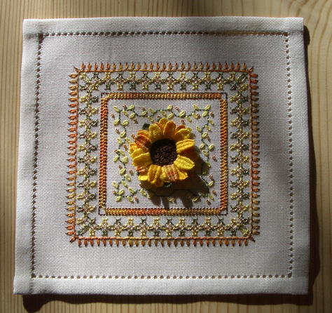 Needleweaving sunflower